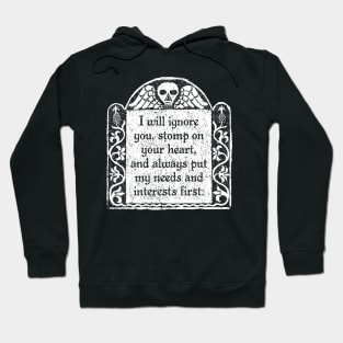 I Will Ignore You, Wednesday Addams Quote Hoodie